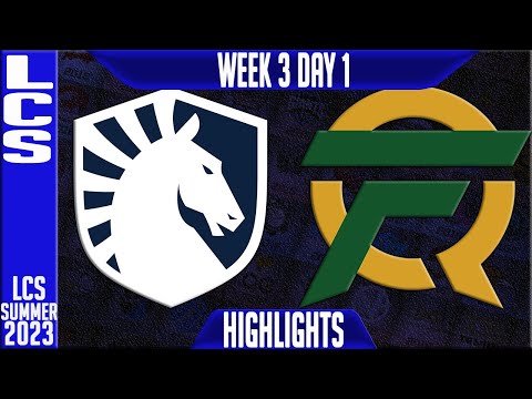 TL vs FLY Highlights | LCS Summer 2023 W3D1 | Team Liquid vs FlyQuest