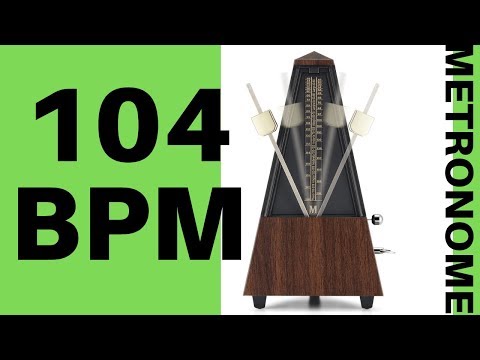 104 BPM Metronome - Click Track 104 Beats Per Minute