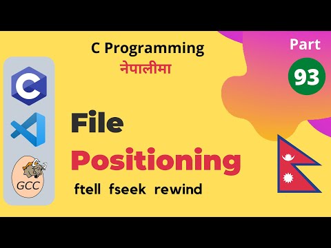 File Positioning (ftell, fseek, rewind) | C Programming Tutorials in Nepali #93