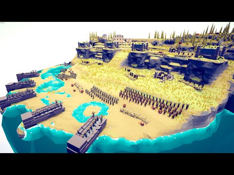 200x USA SOLDIER ATTACK GERMAN BASE - Totally Accurate Battle Simulator TABS