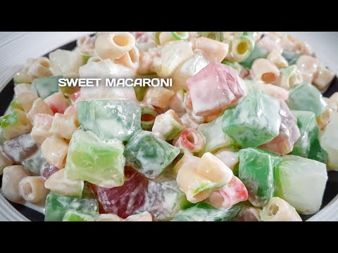 HOW TO MAKE SWEET MACARONI SALAD with NATA DE COCO