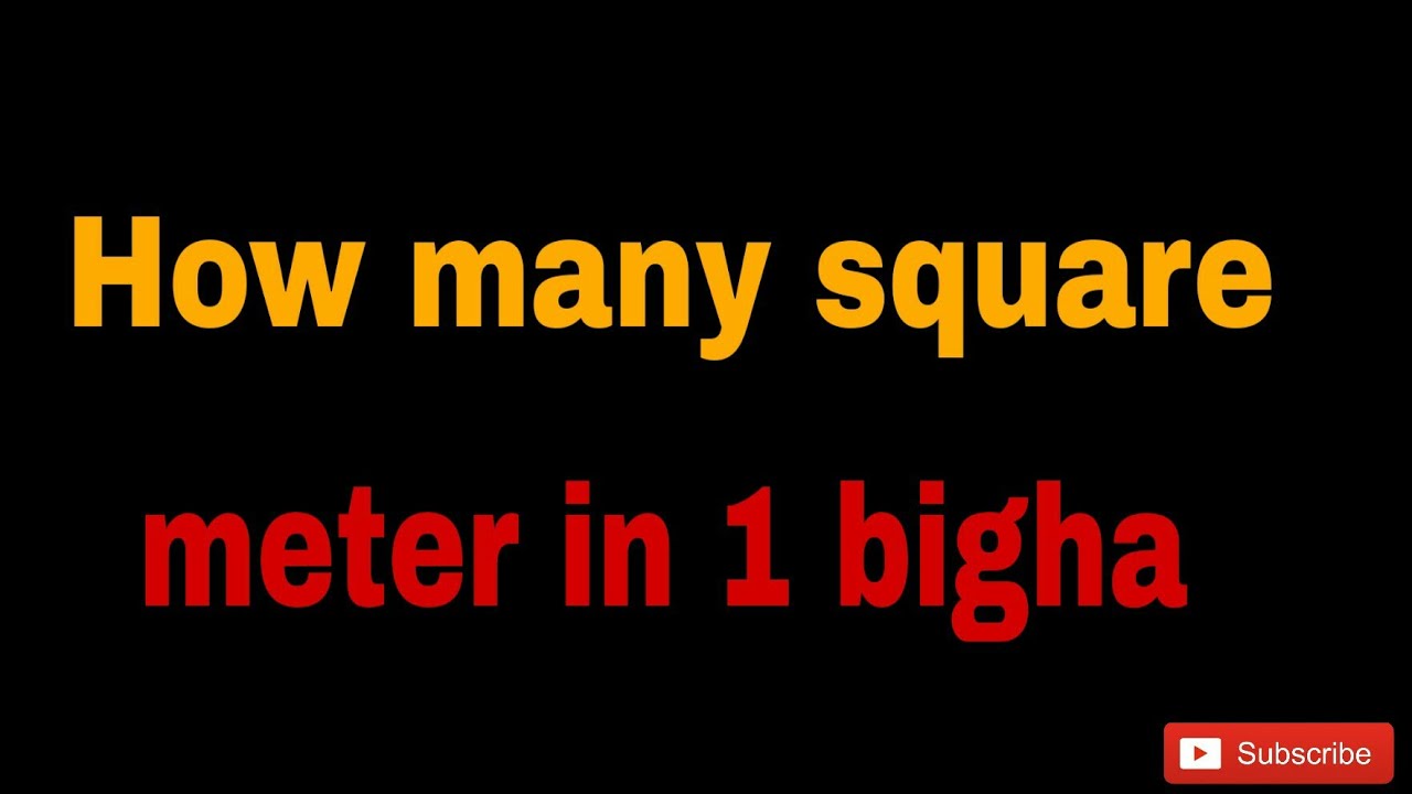 How to convert Bigha to square meters? Tipseri