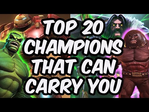 Top 20 Champions That Can Carry If You Suck At This Game - Marvel Contest of Champions