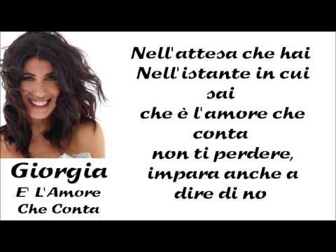 E' L'amore Che Conta video