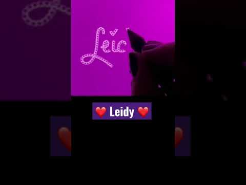 LEIDY (Calligraphy video) #calligraphy #name #leidy