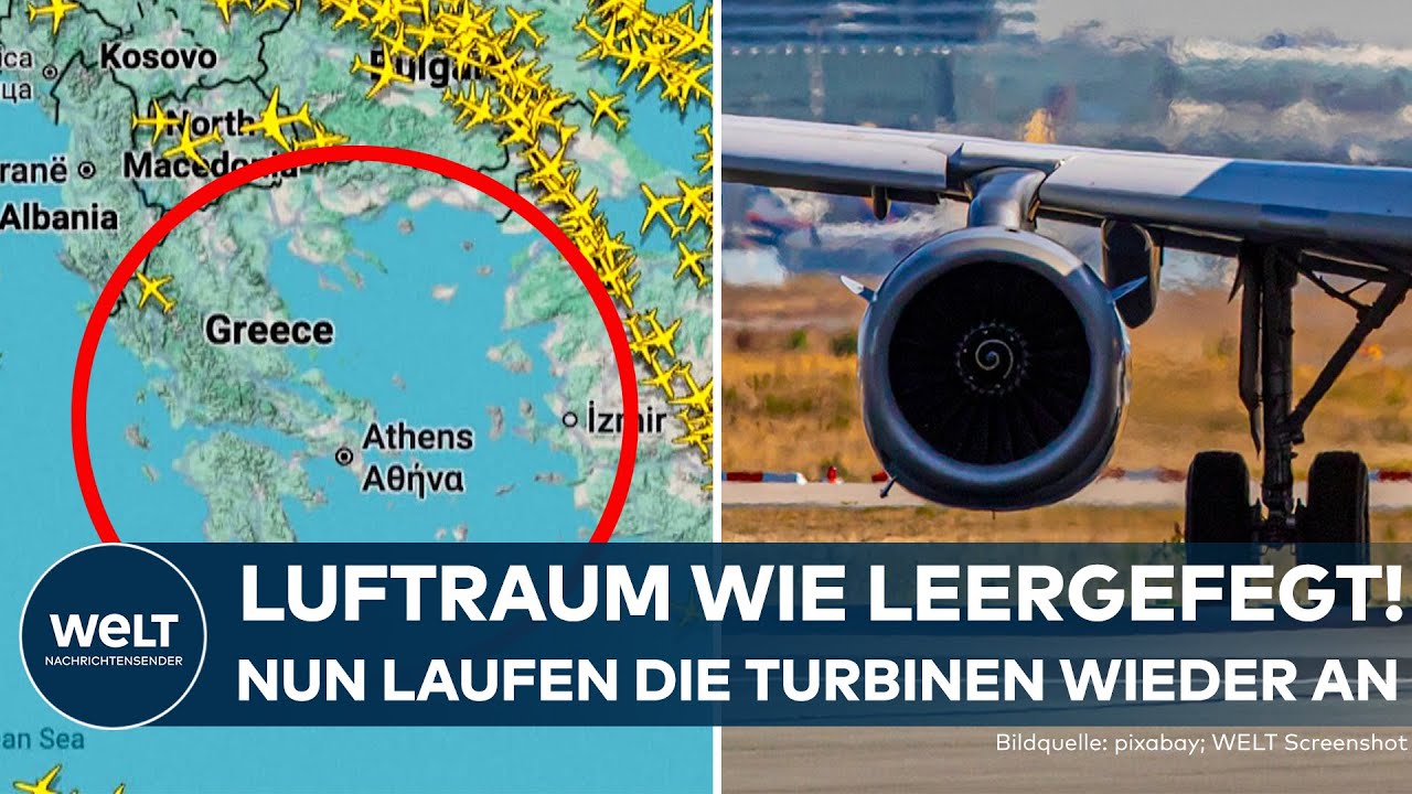FUNKSTILLE IN GRIECHENLAND: Luftraum leergefegt — Das sorgte für den Totalausfall im Flugverkehr!