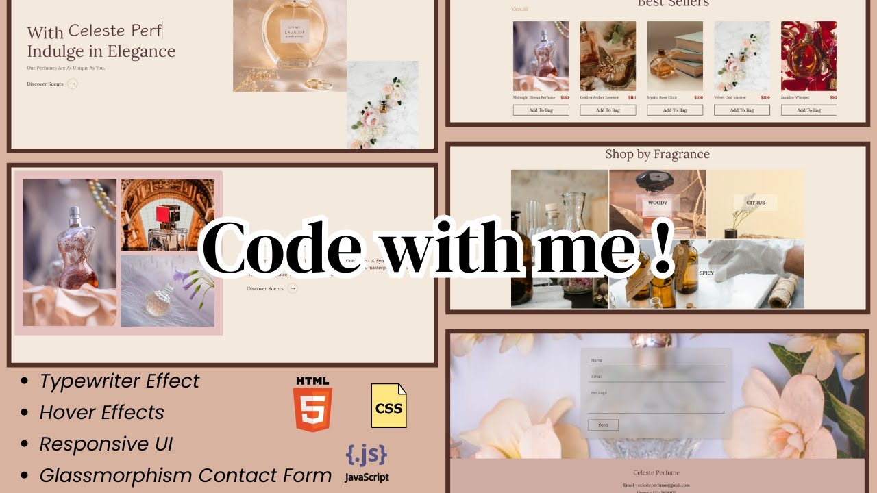 Code With Me | Bringing Behance Designs to Life with Code! - Hover Effects, Animations & More