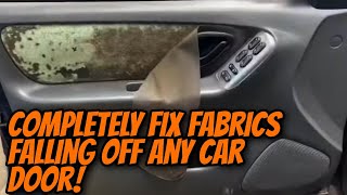 How to Reupholster Car Door Panels - Fabric Falling off Door Panels