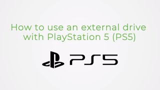How to use an external drive with PlayStation 5