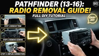 2013-2016 Nissan Pathfinder How to remove the radio step by step
