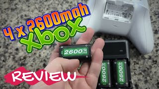 Xbox 4 x 2600mah Rechargeable Batteries REVIEW (cheap and travel friendly)