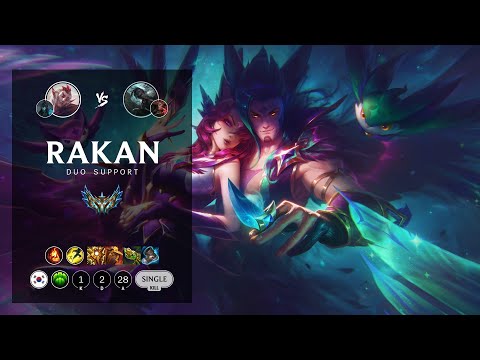 Rakan Support vs Senna - KR Challenger Patch 12.10