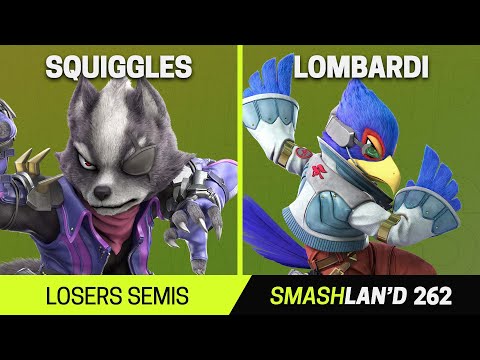 SmashLAN'd 262 Losers Semis - Squiggles (Wolf) vs Lombardi (Falco) - SSBU Tournament