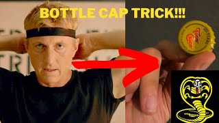 How to shoot bottle caps like Johnny Lawrence