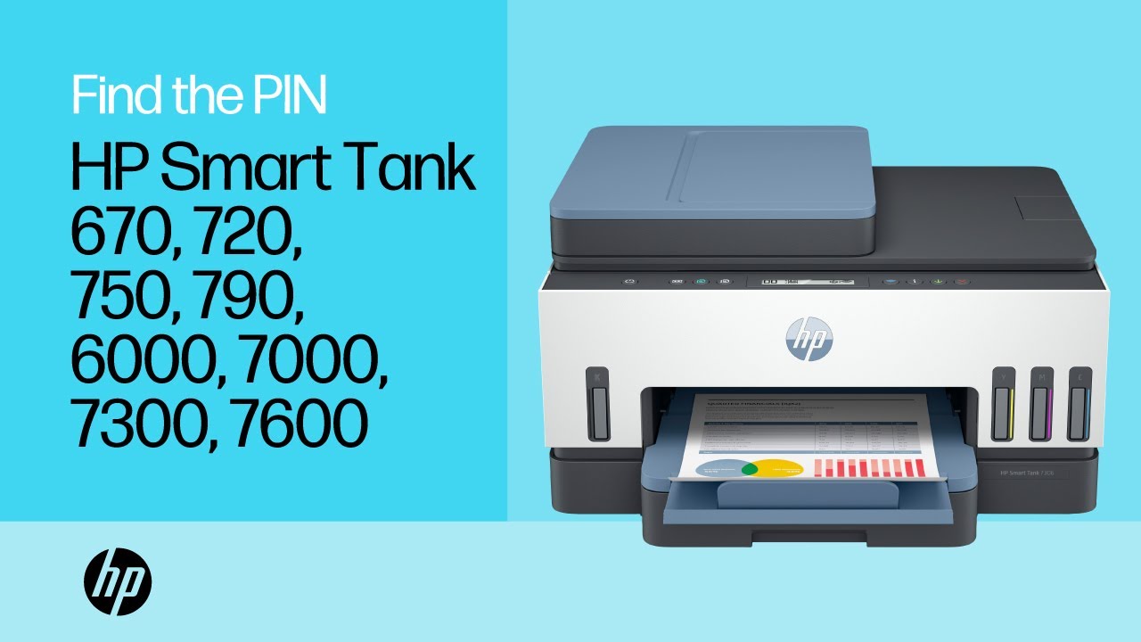 Hướng Dẫn Tìm Mã PIN Máy In : Dòng máy in HP Smart Tank 670, 720, 750, 790, 6000, 7000, 7300, 7600