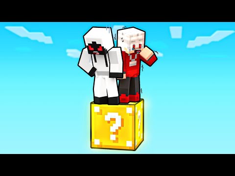 Minecraft But We Are On ONE LUCKY BLOCK!!