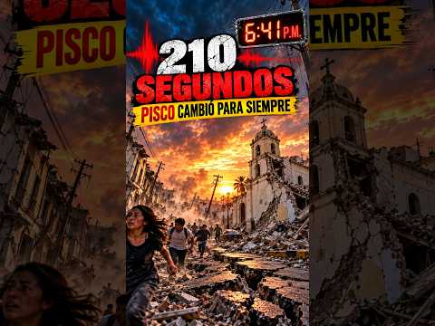La tierra tembló durante 210 segundos… Pisco cambió para siempre 😨🇵🇪