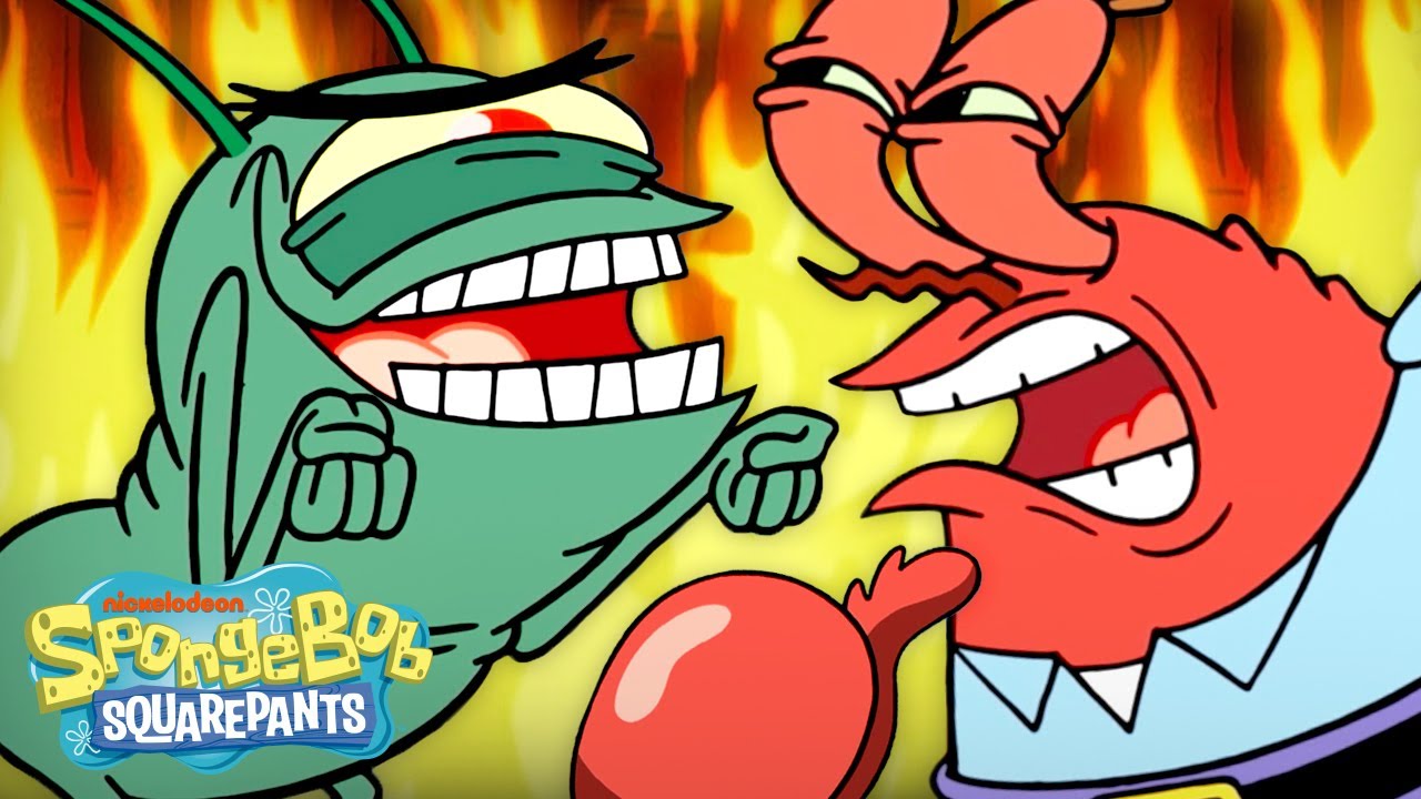 Mr. Krabs & Plankton From Friends to Enemies! 🚫 | SpongeBob
