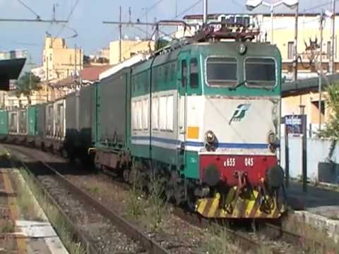 E655.045 in partenza col TC 67108 Pomezia S. Palomba - Rivalta Scrivia