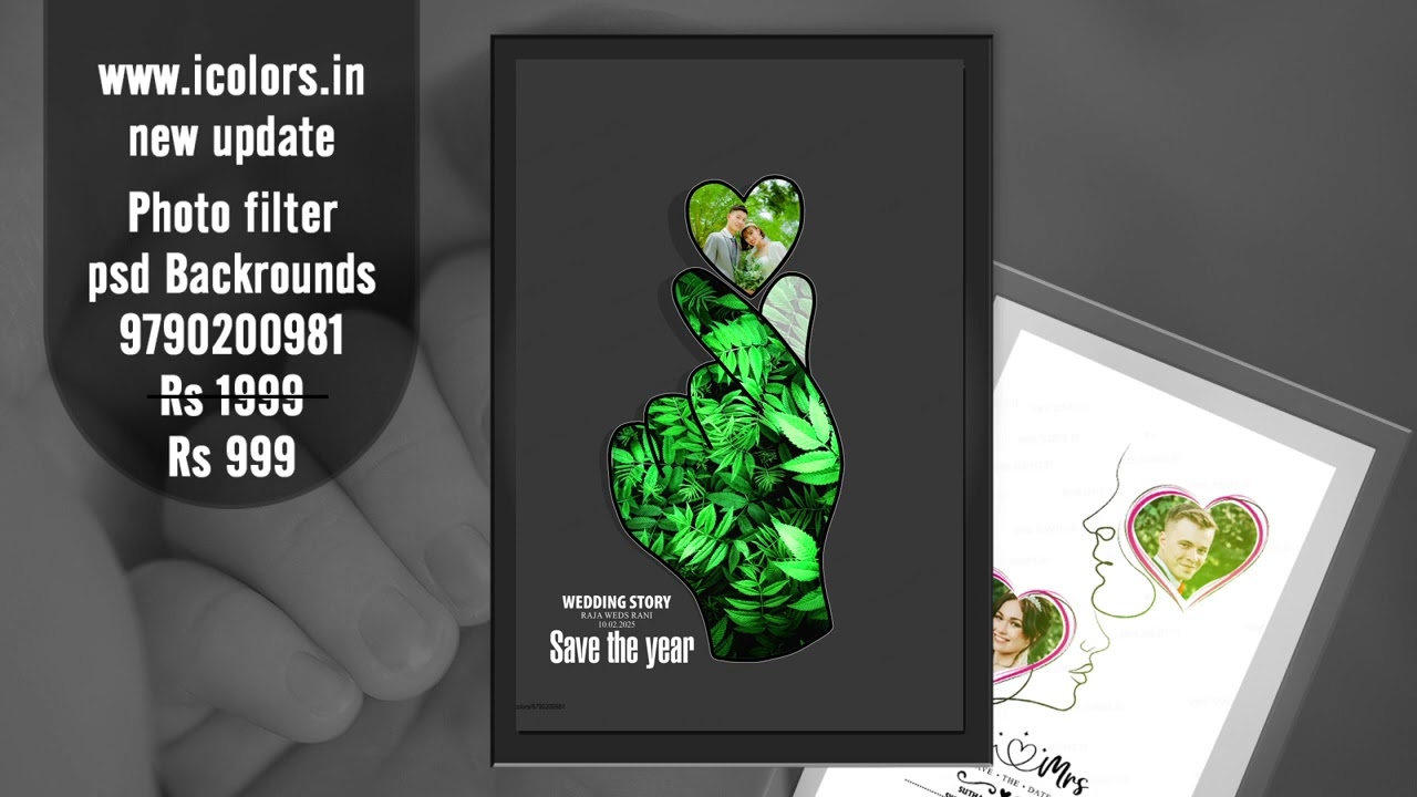 heart collage free psd file