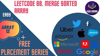 YouTube video 'Leetcode 88. Merge Sorted Array'