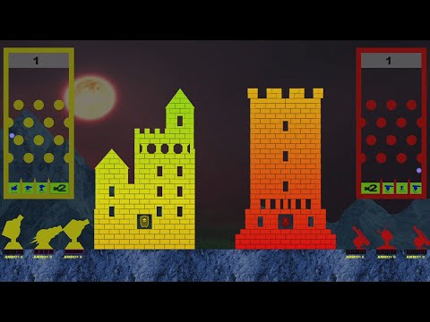 Castle Destruction Marble Race in Algodoo ☆ The War Day #164-166