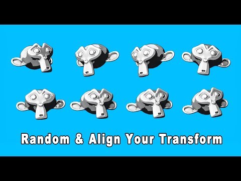 Blender Tip: Random & Align Your Transform