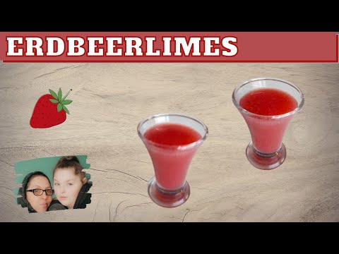 ERDBEER LIMES | Erdbeer Likör selber machen | Rezept (150 Untertitel)