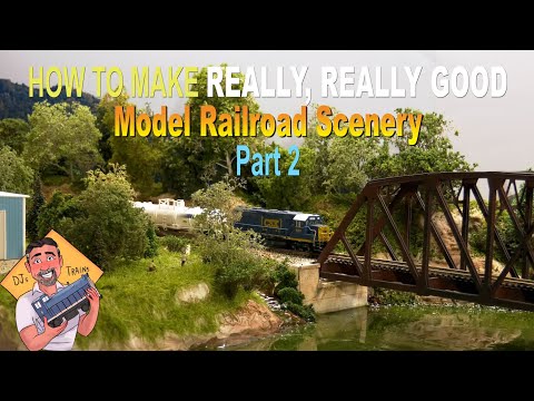 How To Make REALLY REALLY Good Model Railroad Scenery PART 2