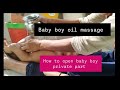 Baby Boy Oil Massage And Open Private Part At Home
