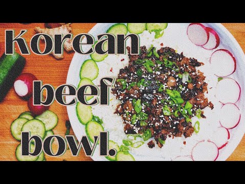 Korean beef bowl recipe made simple 🥣