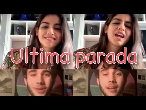 ISABELA SOUZA Y JULIO PEÑA CANTANDO "LA ULTIMA PARADA" ❤️