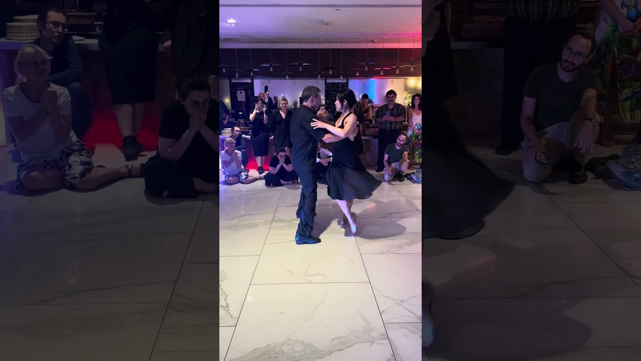 Video thumbnail for Damian Lobato & Sarah Chung vals performance in Bucharest, Romania at Tangotangent