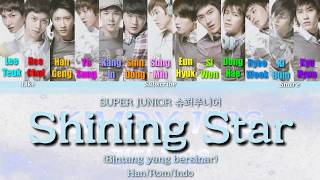 SUPER JUNIOR  슈퍼주니어 &#39;Shining Star&#39; Color Coded Lyric [Han/Rom/Indo]