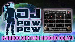 Video thumbnail for Maneco Labs Sixteen Seconds Delay Pedal by DJ Pew Pew