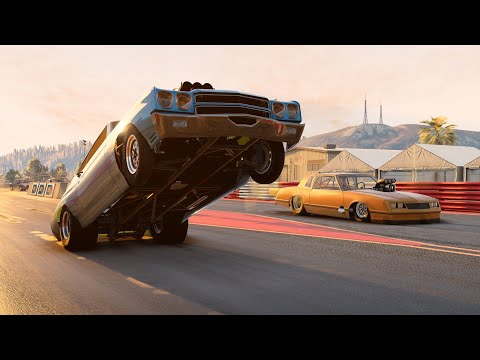 Realistic Drag Racing Crashes #1 - BeamNG.Drive