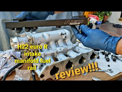 Rosko racing H22 euro R fuel injectors rail review.