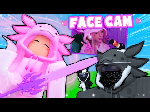 BF and GF Turn into PRO AXOLOTLS with FACECAM... (Roblox Bedwars)