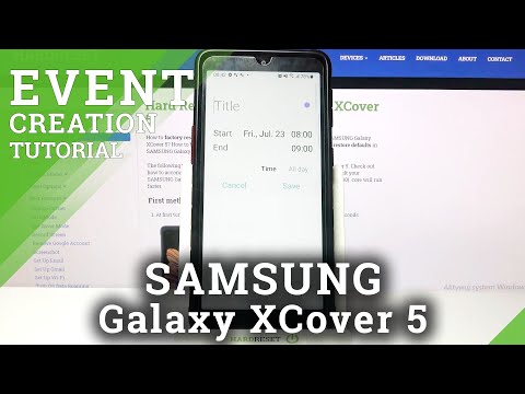 How to Add Reminder in SAMSUNG Galaxy XCover 5 – Set up Calendar Event
