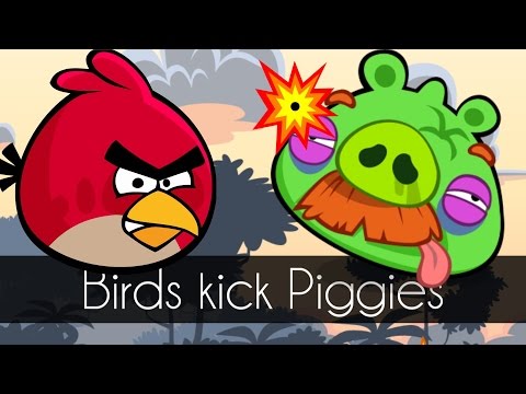 Bad Piggies - ANGRY BIRDS KICK PIGGIES (Mini Bad Piggies Games)