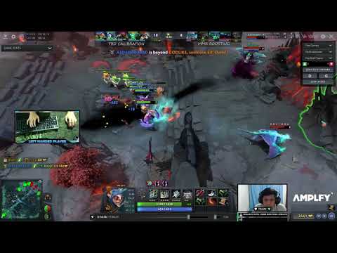 Left Handed Player Plays Meepo in Ranked Match.