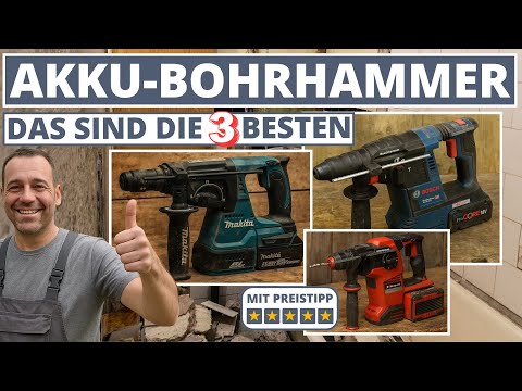 Akku-Bohrhammer: Die 3 besten von Bosch, Makita & Einhell