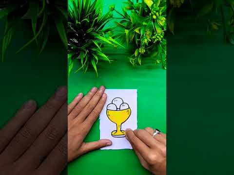 simple Ice cream 🍨 drawing for beginners