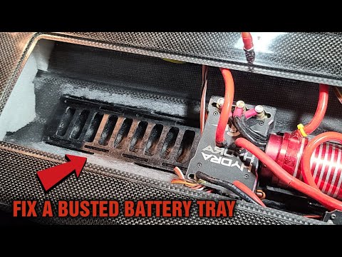 How I Replaced The Battery Tray In My Oxidean Marine Dominator - FE Rc Boat Battery Tray Install