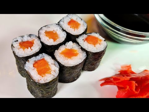 Маки роллы с лососем | Самые простые роллы в домашних условиях!