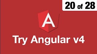 Try Angular v4 // 20 of 28 // Passing Data to Components