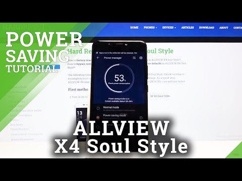 How to Enable Power Saving Mode in ALLVIEW X4 Soul Style - Save Battery Charge