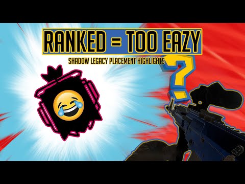 Operation Shadow Legacy Placement Highlights: Ranked Is A Cake Walk - Rainbow Six Siege