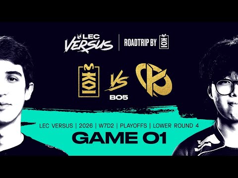 MKOI vs KC | 2026 LEC Versus Playoffs - Lower Bracket Final  - Game 1 | Movistar KOI vs Karmine Corp