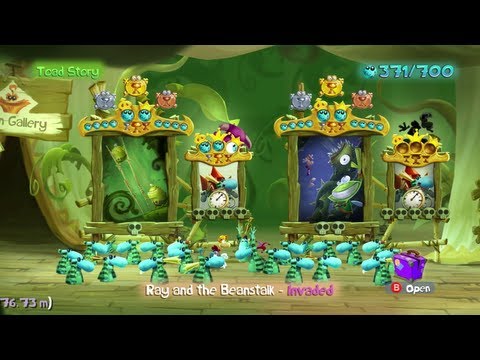 Walkthrough: Rayman Legends 100% - Ray and the Beanstalk - Invaded